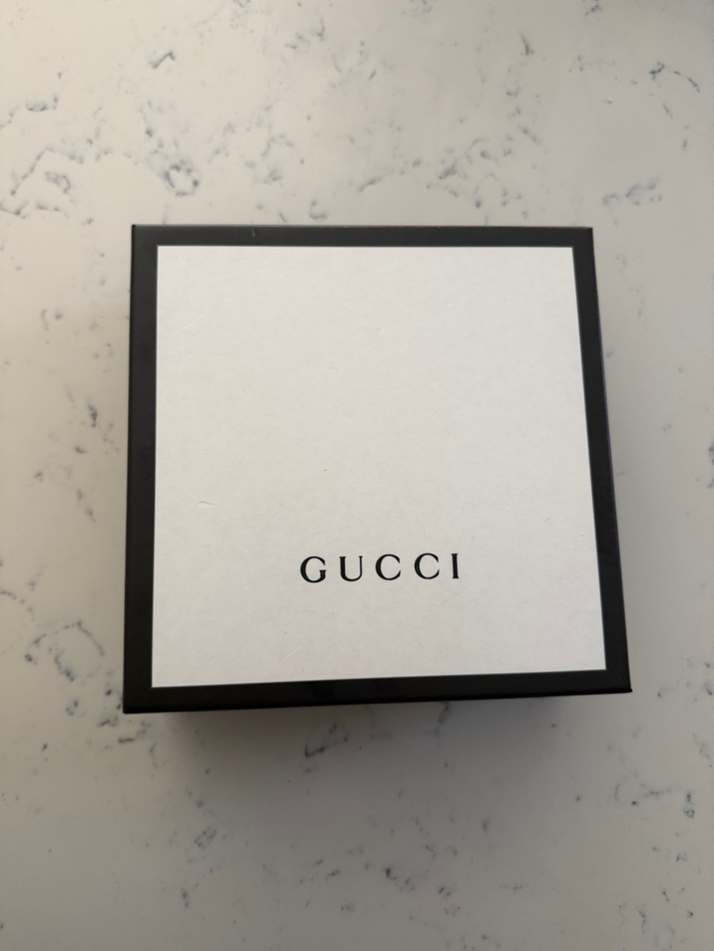 Gucci Black and White Logo Gift Box